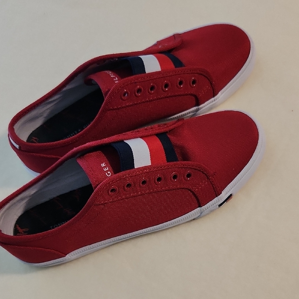 Tommy Hilfiger - Patriotic Red, White & Blue Women's Sneakers Classic Style  7.5